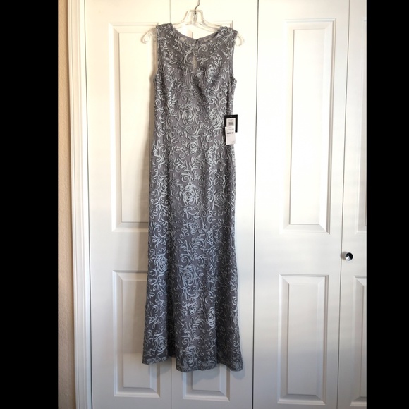 Marina Dresses Evening Gown in Slate Size 6 - Picture 3 of 5